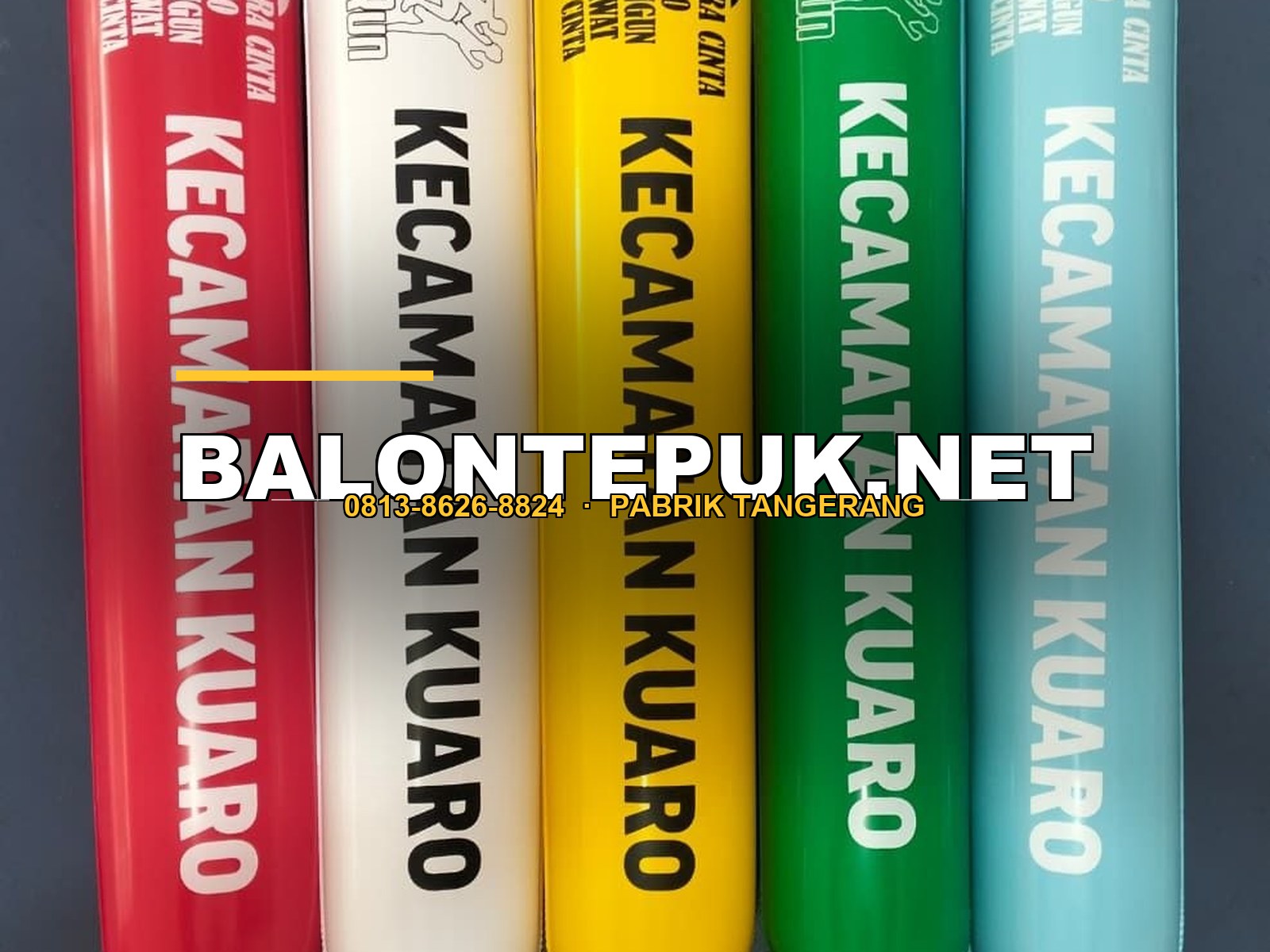 Lini produksi balon tepuk PVC 0,17 mm di pabrik Tangerang