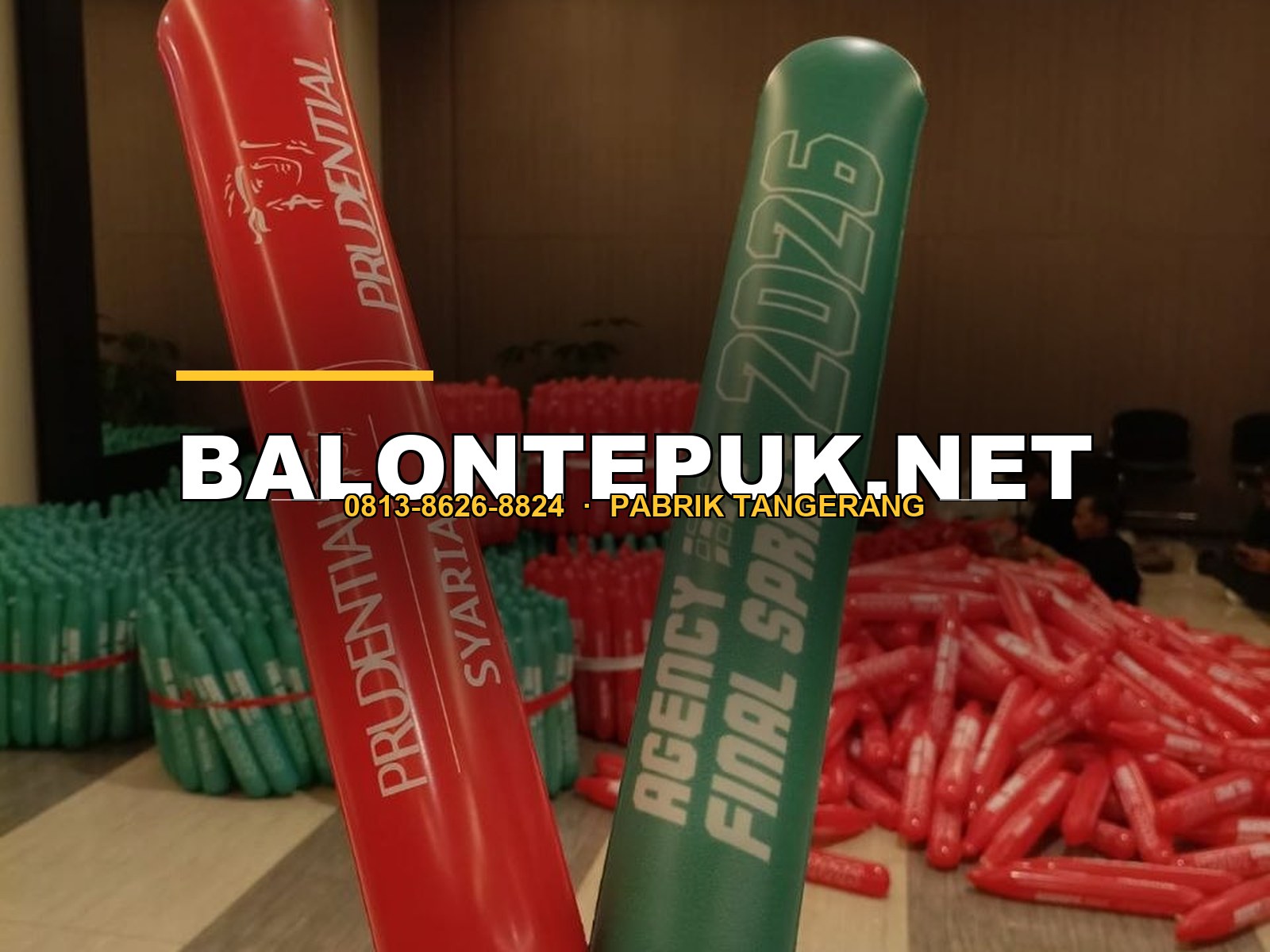 Pencetakan sablon vinyl dua sisi pada lembaran balon tepuk