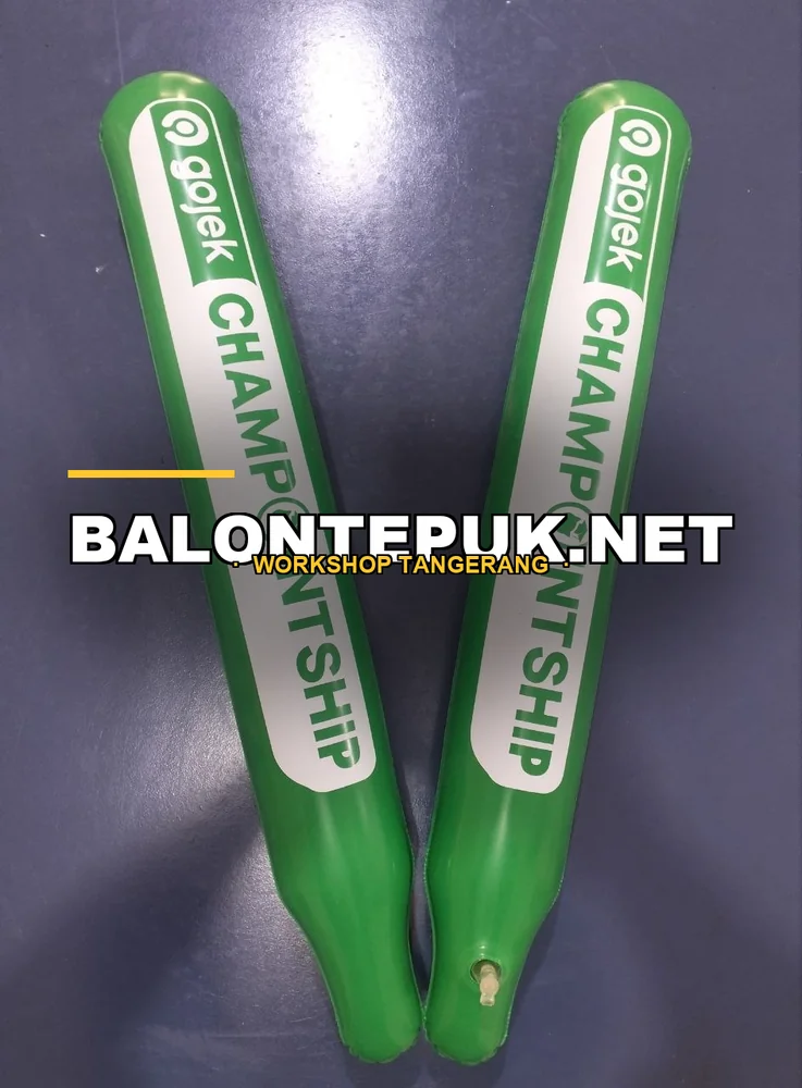 Balon Tepuk Branding Gojek Championship Hijau - Bukti Dokumentasi Produksi Balontepuk.Net