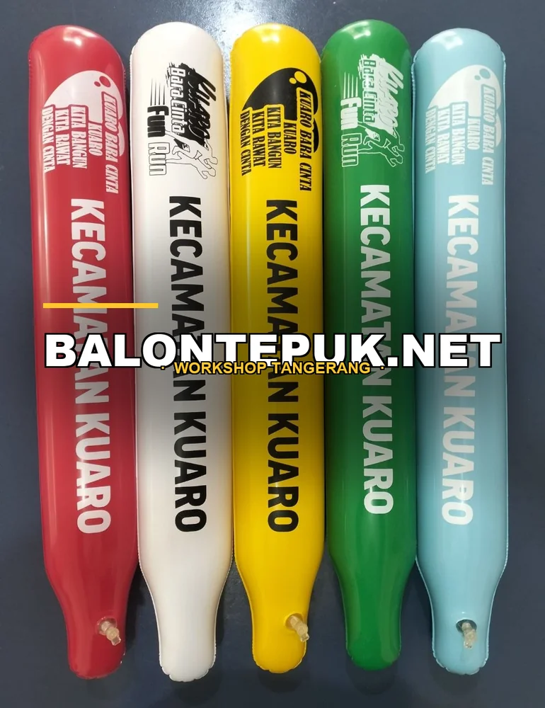 Balon Tepuk Custom 5 Warna Event Fun Run Kuaro - Bukti Dokumentasi Produksi Balontepuk.Net