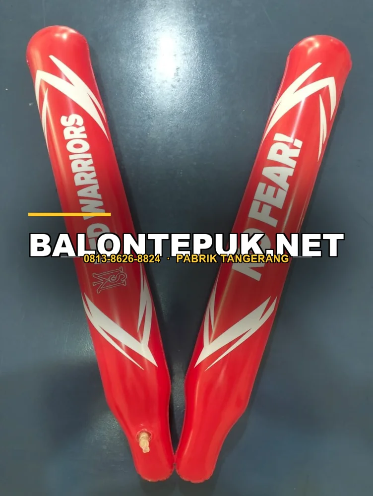 Balon Tepuk Suporter Red Warriors No Fear Merah - Bukti Dokumentasi Produksi Balontepuk.Net