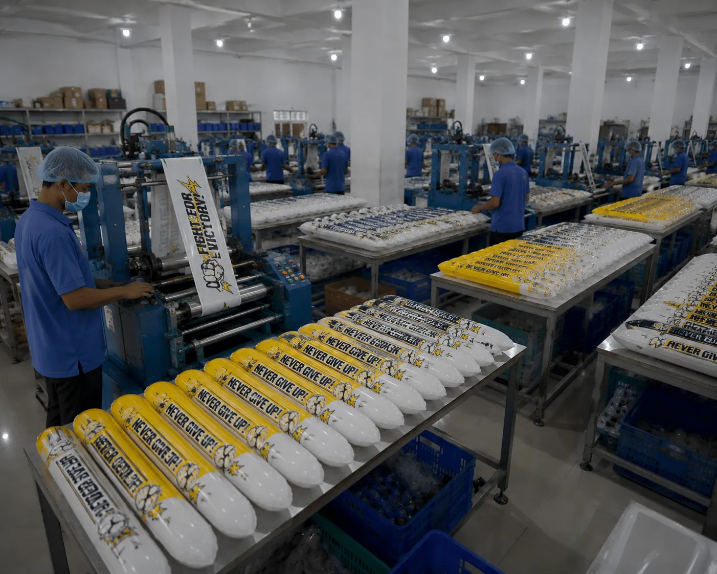Kesibukan di Ruang Produksi Balon Tepuk yang Tidak Pernah Sepi