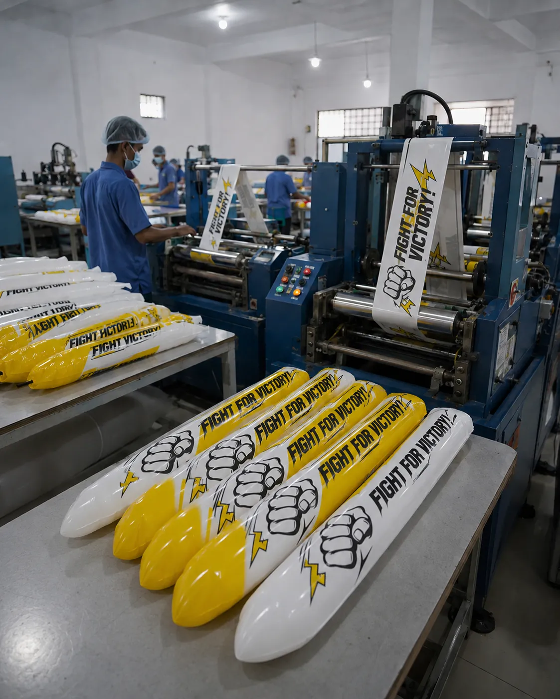 Suasana Sibuk dan Penuh Semangat di Balik Produksi Balon Tepuk Profesional
